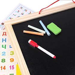 Доска для рисования двусторонняя 44*33см (доска,мелки,губка,магниты,маркер)