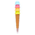 Ручка шар. синяя "Darvish" корпус в форме "мороженого"