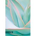 Книга для записей А5 100л Aloe обл.ламинация soft touch блок клетка+точка
