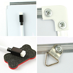 Доска магнитно-маркерная 2в1 (30*40см +магниты+маркер+губка)