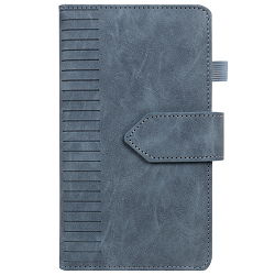 Книжка записная 11*19,3см 140л  в клетку обложка кожзам на магнитной застёжке