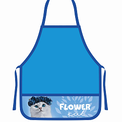 Накидка для труда с печатью на кармане 485/395 Flower cat