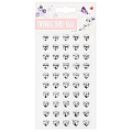 Наклейки-стразы "Сердечки"