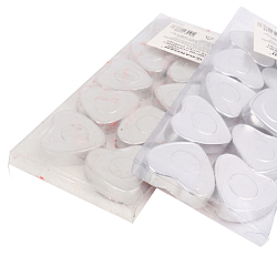 Свечи "Сердце" 10шт/уп (набор) красного и розового цвета (УЦЕНКА)