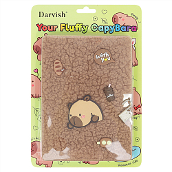 Блокнот 15,5*21,5см 80л клетка меховой