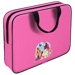 Папка детская с ручками ткань "Принцесса с единорогом"