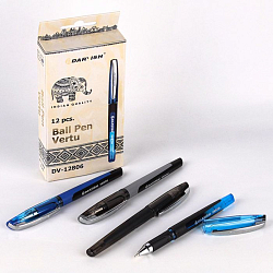 Ручка шар. синяя "Darvish" Vertu корпус с резиновым держателем цвет ассорти