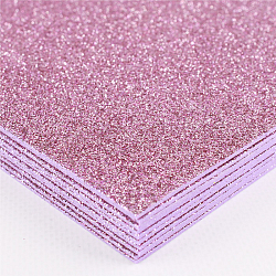 Набор пластичной замши с блёстками фиолетовая А4 10л (фоамиран)