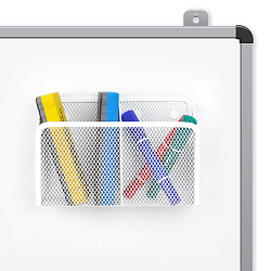 Органайзер магнитный металлический 2 отделения белый