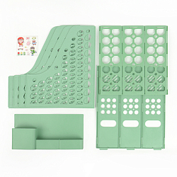 Лоток вертикальный 3 отделения с горизонтальными отсеками оливковый