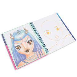 Раскраска с трафаретами на гребне