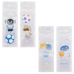 Пенал пластиковый  прозрачный с рисунком  2 отделения