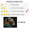 Рисование по номерам на чёрном холсте 40*50см  "Кот"