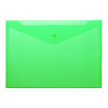 Папка-конверт на кнопке зелёная А4