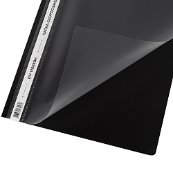 Папка-скоросшиватель А4 чёрная 120/180мкм