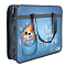 Папка детская с ручками А4 пласт. с рисунком на молнии  Корги в кармане