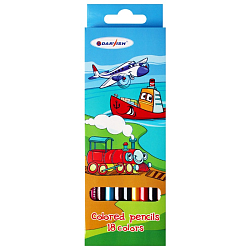 Карандаши 18цв "Darvish" "Веселое путешествие" корпус шестигранный (набор)