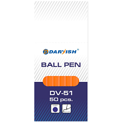 Ручка шар. синяя "Darvish" корпус оранжевый