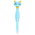 Ручка шар. синяя "Darvish" корпус в форме "кошки"
