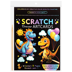 Гравюра-раскраска Динозавры