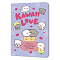 Блокнот 100*150мм 24л. кл. Kawaii Love (сиреневый)