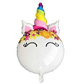Шар фольгированный 28" (71см) Фигура Кот-единорог