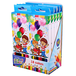 Карандаши 18цв "Darvish" "Дети" корпус шестигранный (набор)