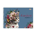 Альбом для рисования 32л. на гребне "Котёнок в цветах"