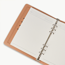 Ежедневник А5 недатиров. 100л обложка кож.зам. на кольцах с магнитной застёжкой