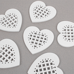 Подвески деревянные "Сердечки" 6 шт в наборе