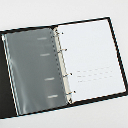 Ежедневник недатированный  А5 136л JoyBook Цветущая сирень на кольцах обложка искусств. кожа