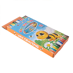 Мелки восковые 12цв. "Darvish"