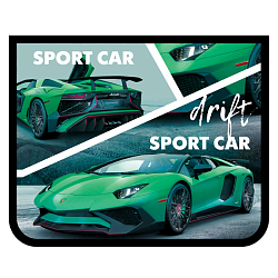 Папка для тетрадей  А5 на молнии Green sport car