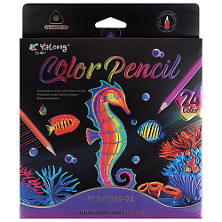 Карандаши 24цв трехгранный корпус "Подводный мир"