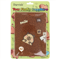 Блокнот 15,5*21,5см 80л клетка меховой