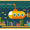 Тетрадь д/рисования. Раскраска. 12л., офсет. обл. "Подводный мир"