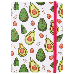 Блокнот 10,5*14,5см 80л "AVOCADO" ассорти /4вида/