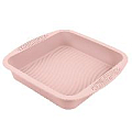Форма для запекания квадратная розовая