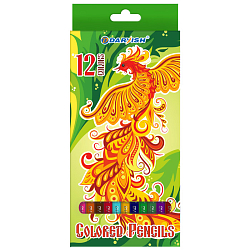 Карандаши 12цв "Darvish" "Жар-птица" корпус пластиковый шестигранный (набор)