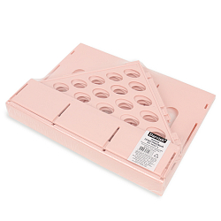 Лоток вертикальный 3 отделения  розовый