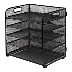 Лоток металлический 5 секций цвет чёрный