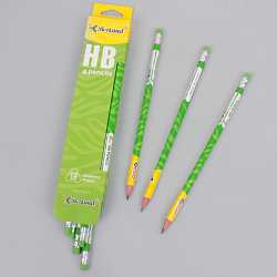 Карандаш ч/г с ластиком