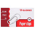 Скрепки 50мм  оцинкованные  50шт/уп Globus