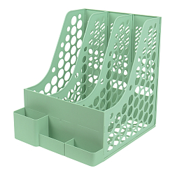 Лоток вертикальный 3 отделения с горизонтальными отсеками оливковый