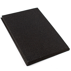 Набор пластичной замши с блёстками чёрная А4 10л (фоамиран)