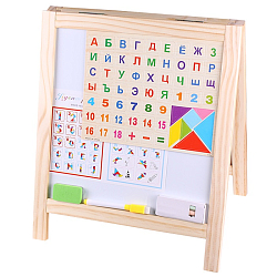 Доска магнитно-маркерно-меловая 33*34см "Darvish"