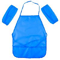 Набор  накидка и нарукавники для труда синий
