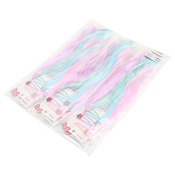 Заколка для волос 4 шт. в наборе (клик-клак с прядью)