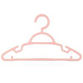 Вешалка для одежды пластиковая 34*20см 5 шт в наборе цвет ассорти