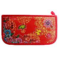 Пенал  3отдел. 190*105мм Яркие цветочки